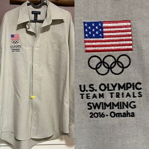 U.S. Olympic Team Swimming Dress Shirt